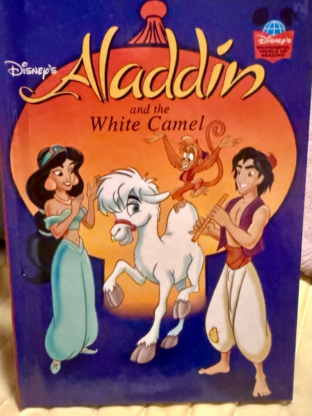 Walt Disney Aladdin & White Camel-Wonderful World of Reading Series - 1995